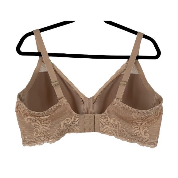 Natori 741299 Feathers full figure underwire bra tan size 42DD 42E - Picture 6 of 8
